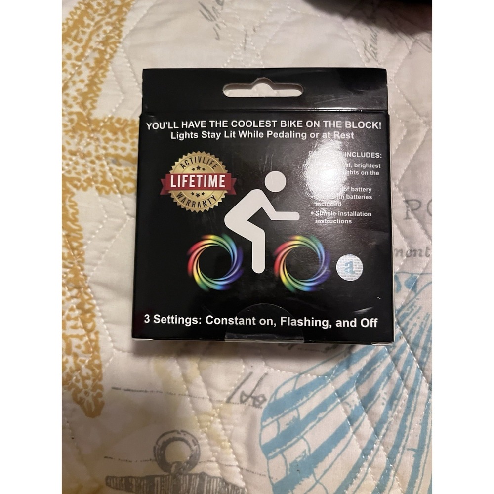 Activ Life Strip LED Bicycle Bike Tire Wheel‎ Lights Red 2 wheel pack